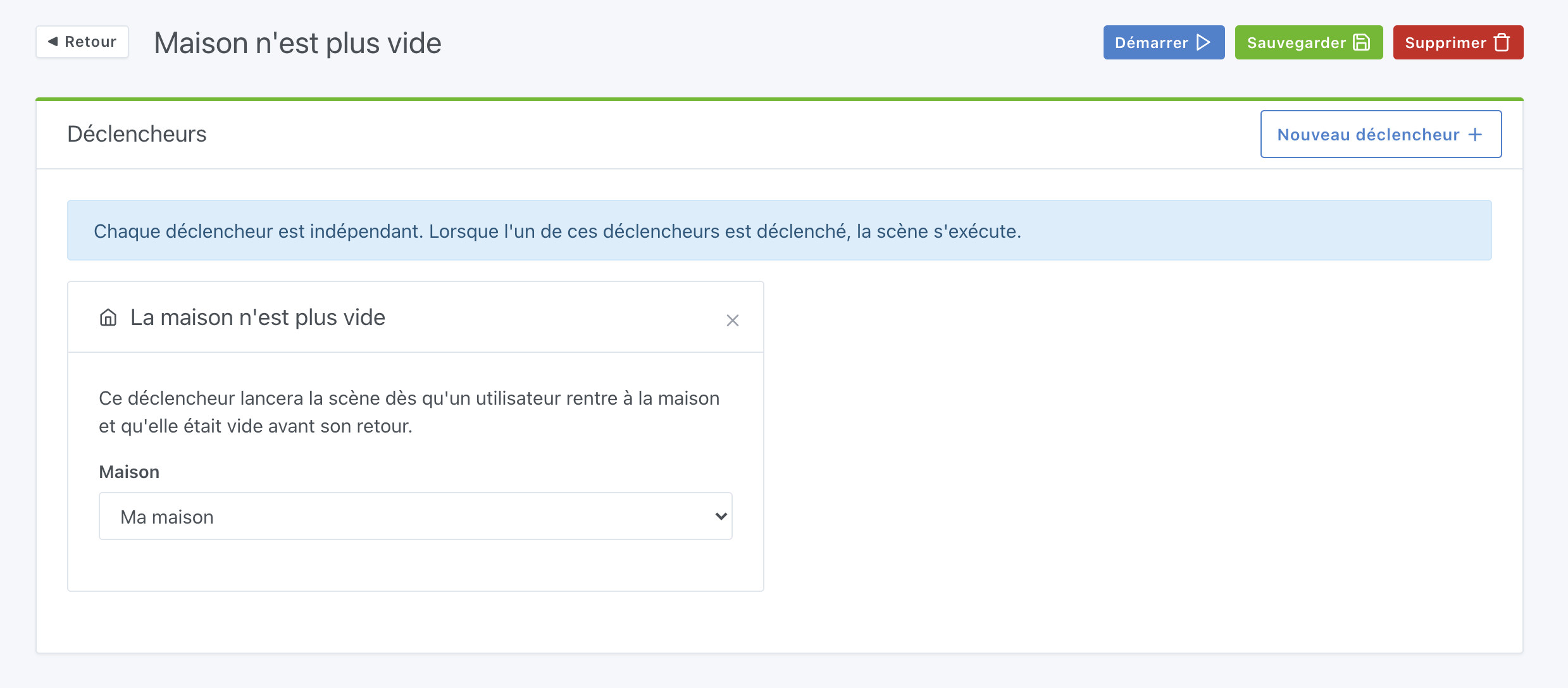 Maison n'est plus vide